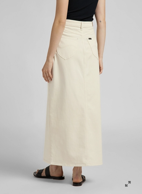Lee Women's Cream Ultra Long Split Skirt | Lee In Lebanon