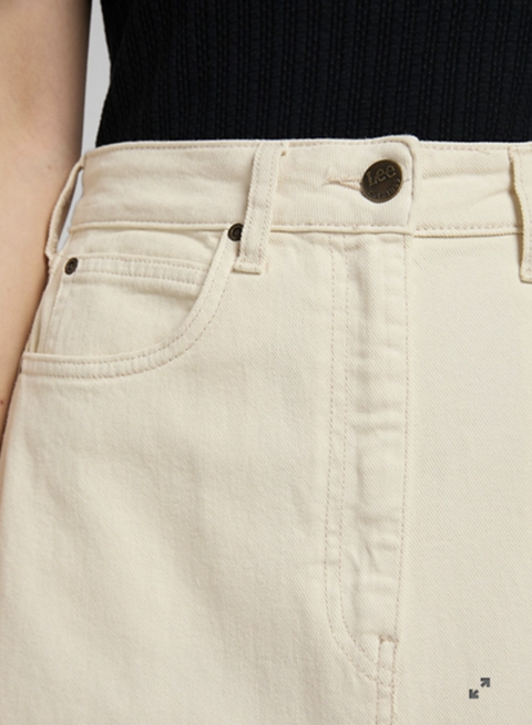 Lee Women's Cream Ultra Long Split Skirt | Lee In Lebanon