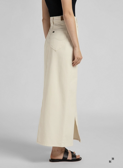 Lee Women's Cream Ultra Long Split Skirt | Lee In Lebanon