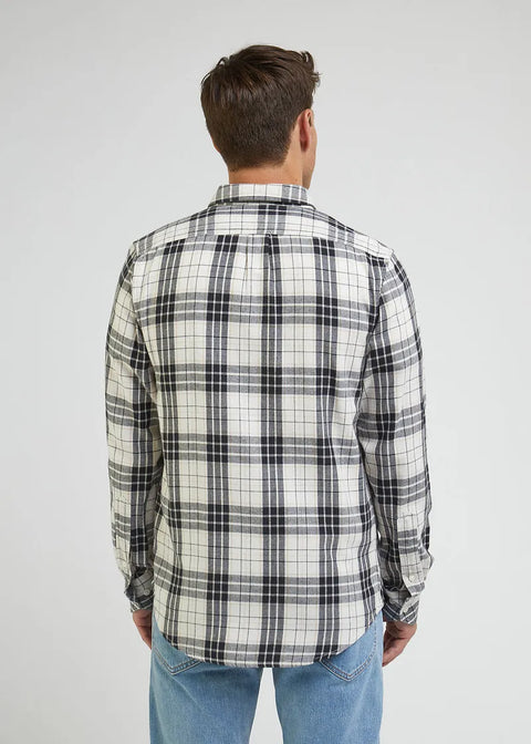 Lee Men's Ecru Check Leesure Shirt |Lee In Lebanon