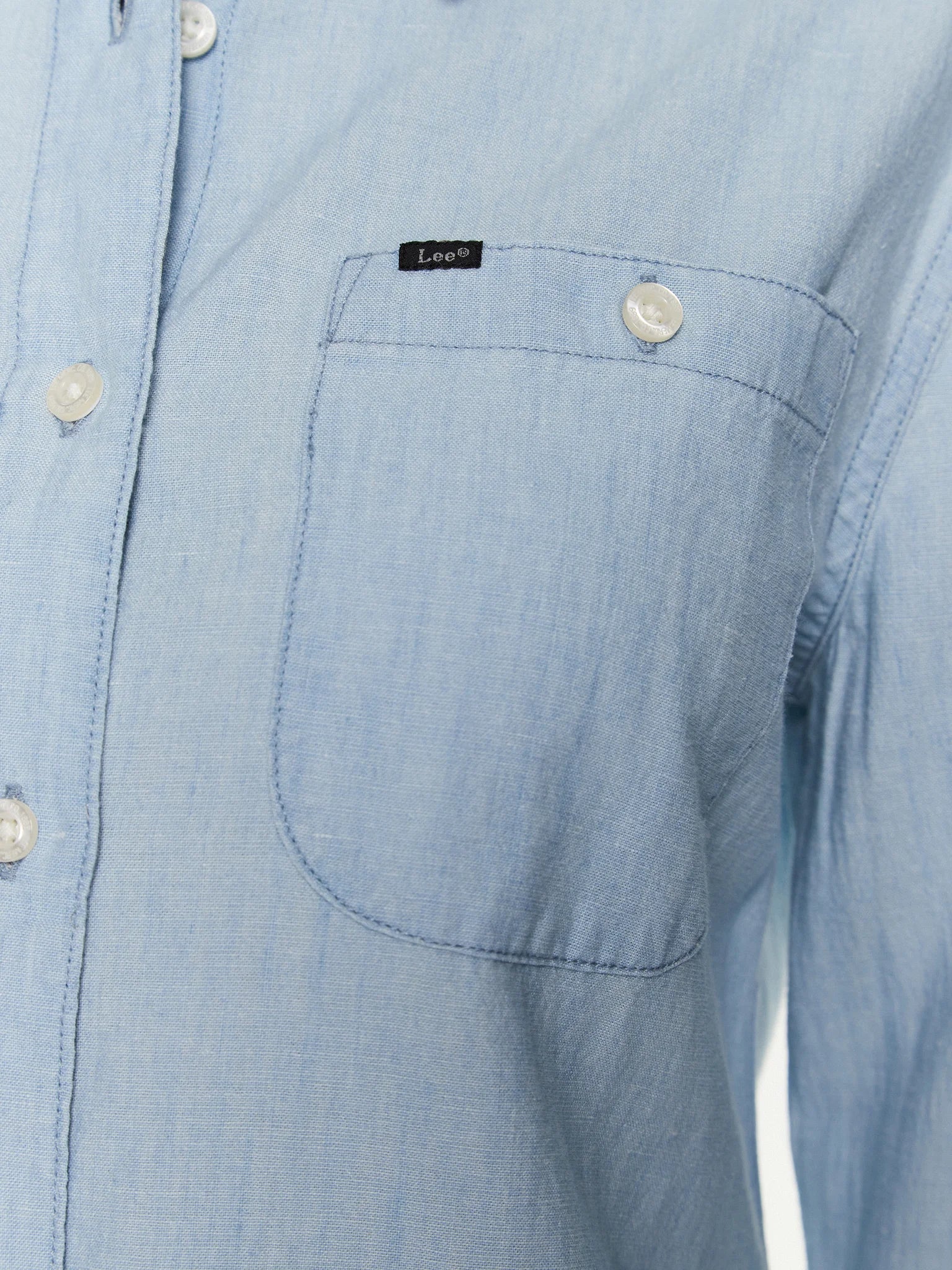Lee Women's Light Blue Long Sleeve Denim Shirt | Lee In Lebanon