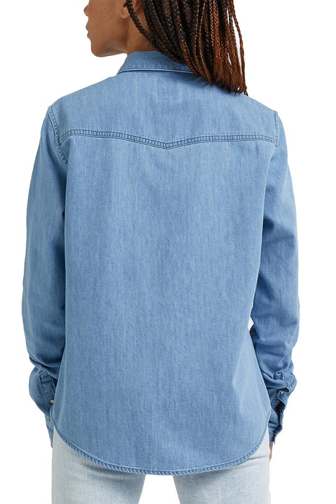 Lee Women's Blue Media Denim Shirt  | Lee In Lebanon