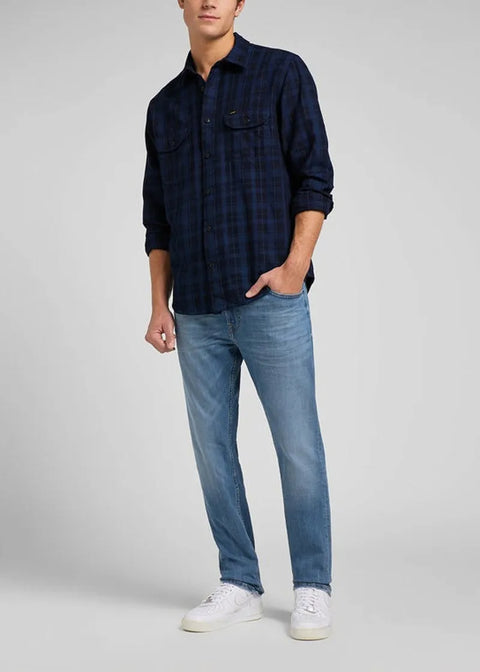 Lee Men's Blue Worn In Cody Slim Tapered Jeans | Lee In Lebanon