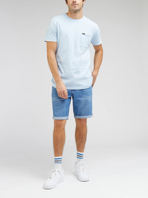 Lee Men's Blue Regular Fit Crew Neck Pocket T-Shirt | Lee In Lebanon