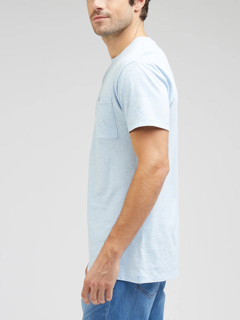 Lee Men's Blue Regular Fit Crew Neck Pocket T-Shirt | Lee In Lebanon