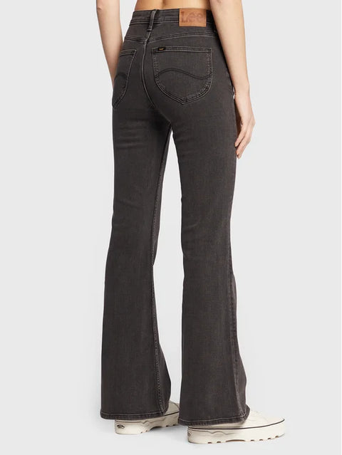 Lee Women's Black Mid Stone Breese Flare Fit Jeans |Lee In Lebanon