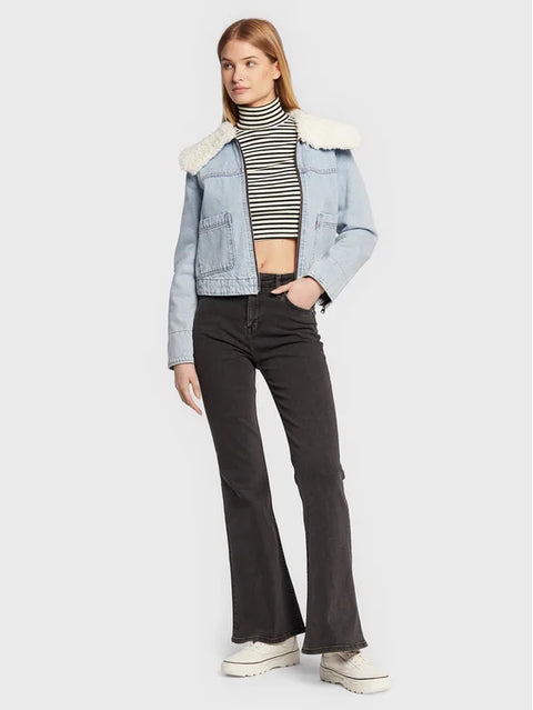 Lee Women's Black Mid Stone Breese Flare Fit Jeans |Lee In Lebanon
