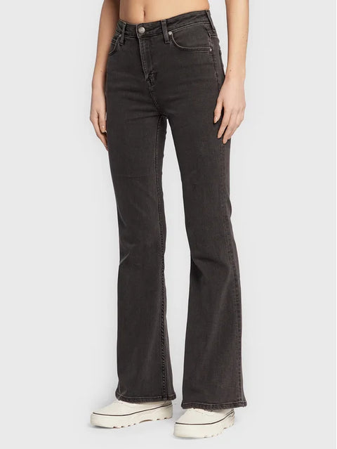 Lee Women's Black Mid Stone Breese Flare Fit Jeans |Lee In Lebanon