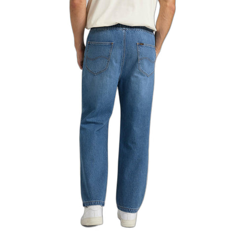 Lee Women's Blue Drawstring Worker Mid Jeans | Lee In Lebanon