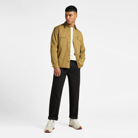 Lee Men's Olive Green Ammonite Chetopa Long Sleeve Shirt | Lee In Lebanon