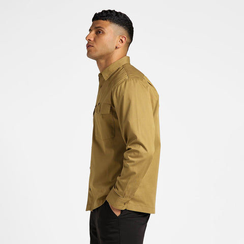 Lee Men's Olive Green Ammonite Chetopa Long Sleeve Shirt | Lee In Lebanon