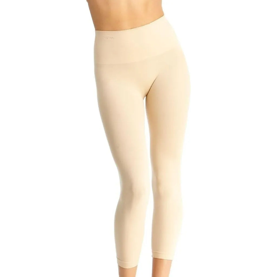 Memoi Women's Beige High Waisted Legging