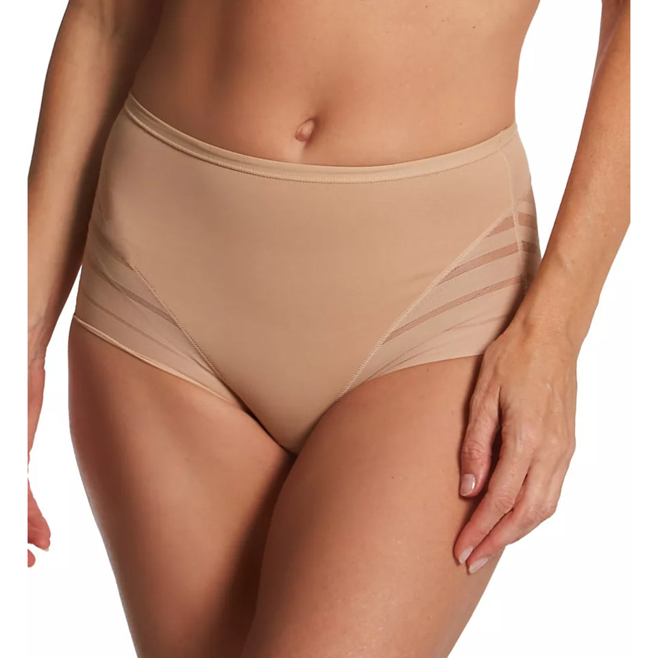 Leonisa Women's Nude Lace Stripe Briefs