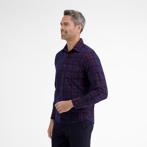Lerros Men's Navy Multi Corduroy Shirt | Lerros In Lebanon