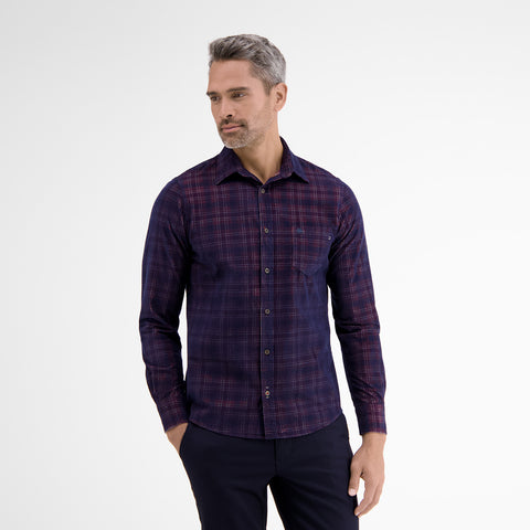 Lerros Men's Navy Multi Corduroy Shirt | Lerros In Lebanon