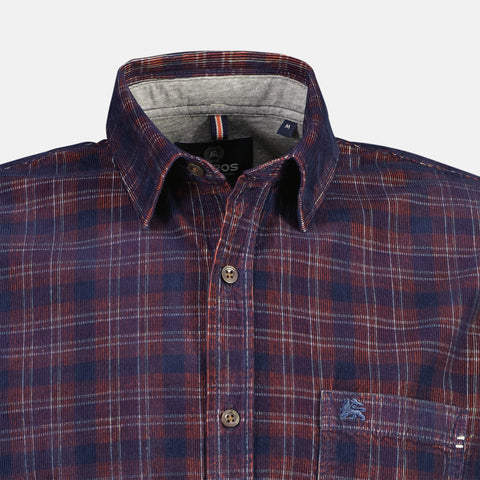 Lerros Men's Navy Multi Corduroy Shirt | Lerros In Lebanon