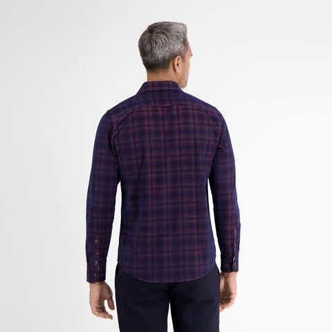 Lerros Men's Navy Multi Corduroy Shirt | Lerros In Lebanon