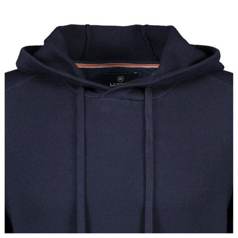 Lerros Men's Navy Knit Herren Pullover Hoodie | Lerros In Lebanon