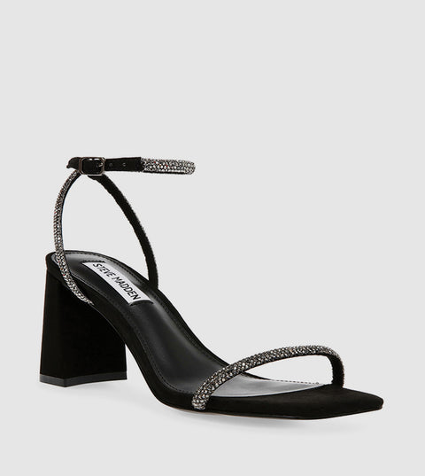 Steve Madden Women's Black Leva Heel Sandals | Steve Madden In Lebanon