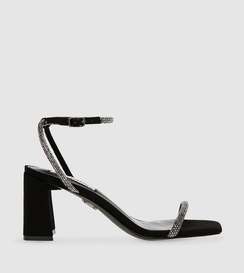 Steve Madden Women's Black Leva Heel Sandals | Steve Madden In Lebanon