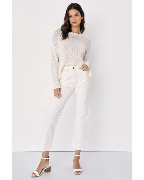 Levi's Women's White High-Rise Wedgie Straight Cropped Jeans |Levi's In Lebanon