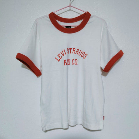 Levis Girl's White T-Shirt ABFK269 LR85 shr