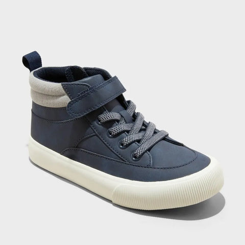 Cat & Jack Boy's Navy Blue Harlen Mid Top Sneakers | Cat & Jack In Lebanon