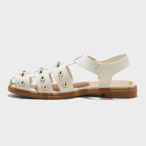 Universal Thread Women's White Winnie Studded Fisherman Sandals | Universal Thread In Lebanon