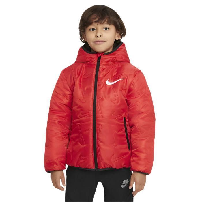 Nike Baby Boy's Red Quilted Swoosh Puffer Jacket|Nike In Lebanon