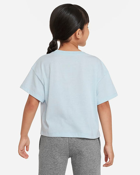 Nike Girl's Baby Blue T-Shirt UPQGY FE1057(SHR)