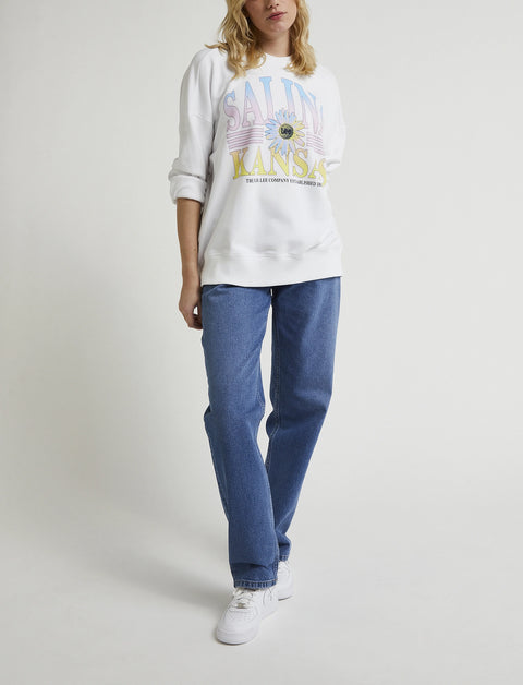 Lee Women's White Seasonal Sweatshirt |Lee In Lebanon