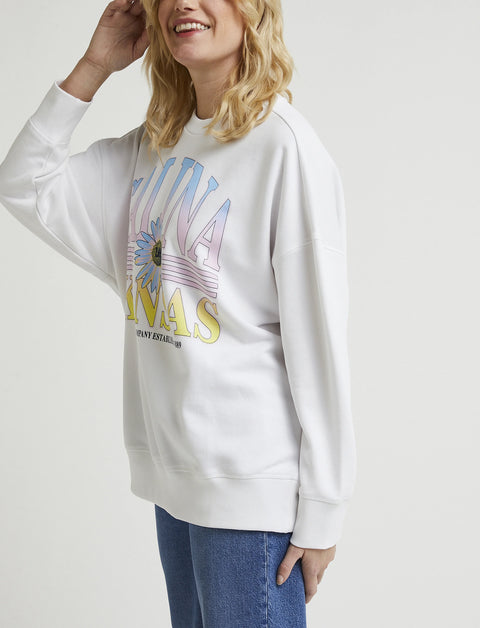 Lee Women's White Seasonal Sweatshirt |Lee In Lebanon