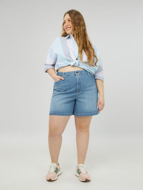 Lee Women's Blue Denim Regular Short |Lee In Lebanon