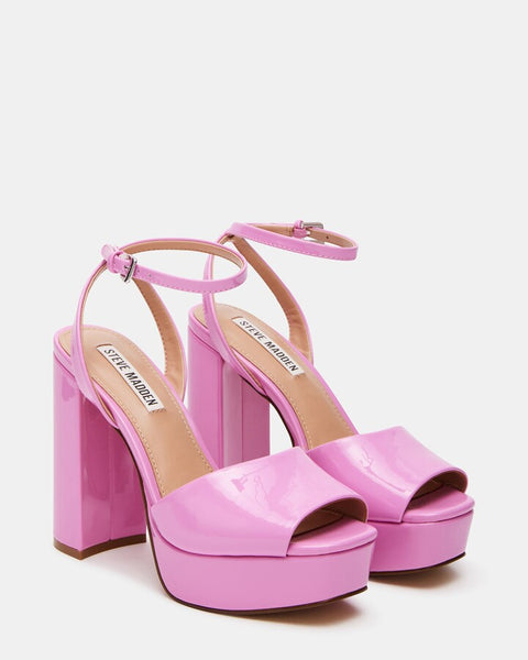 Steve Madden Women's Pink Patent Lourdes Heels | Steve Madden In Lebanon