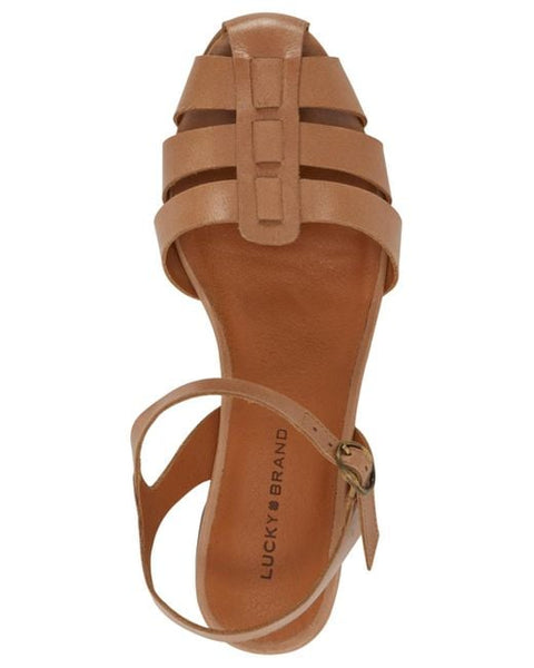 Lucky Brand Girl's Camel Zilma Ankle Strap Fishmerman Sandal |Lucky Brand In Lebanon