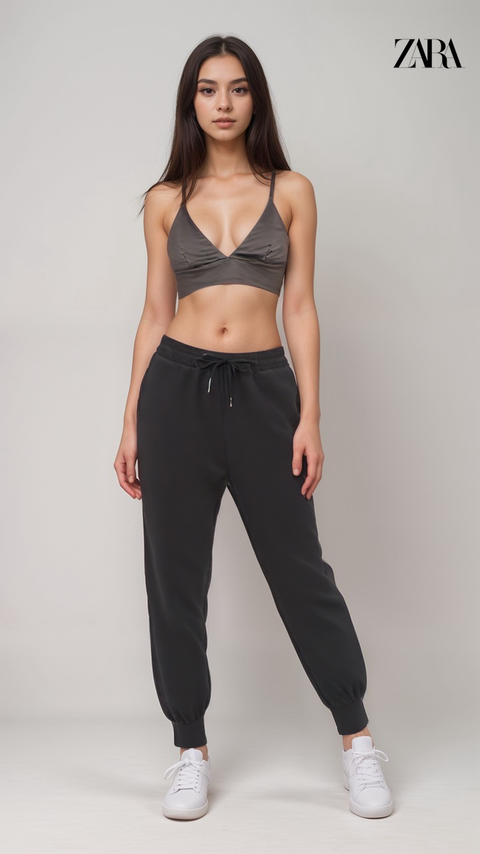 Zara Women's Grey Satin Crop Top | Zara in Lebanon