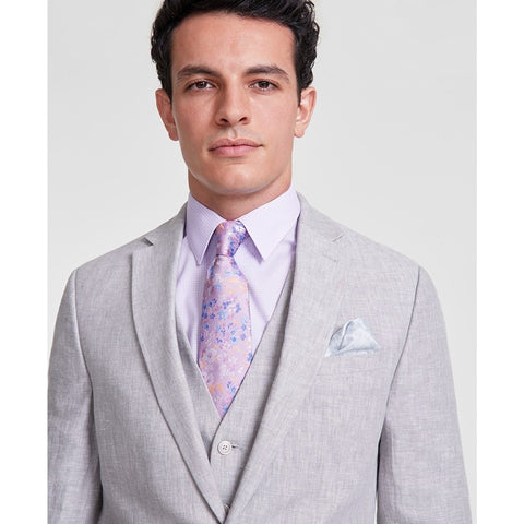 Bar III Men's Gray Slim-Fit 100% Linen Suit Blazer |Bar III In Lebanon