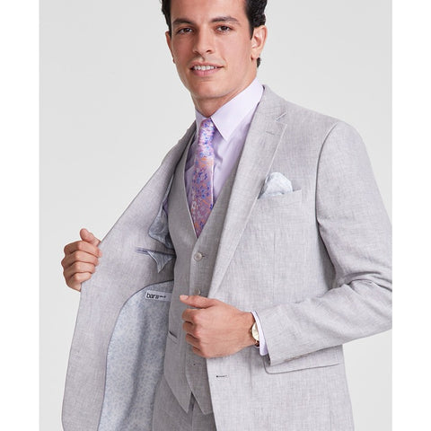 Bar III Men's Gray Slim-Fit 100% Linen Suit Blazer |Bar III In Lebanon