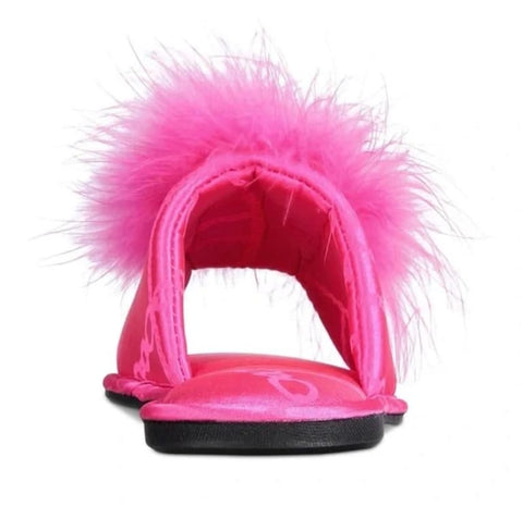 I.N.C. International Concepts Women's Fuchsia Satin Pom Pom Boxed Slippers | I.N.C. International Concepts In Lebanon