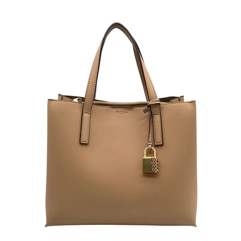 DKNY Women's Tan Cappuccino Farah Satchel Hand Bag | DKNY In Lebanon