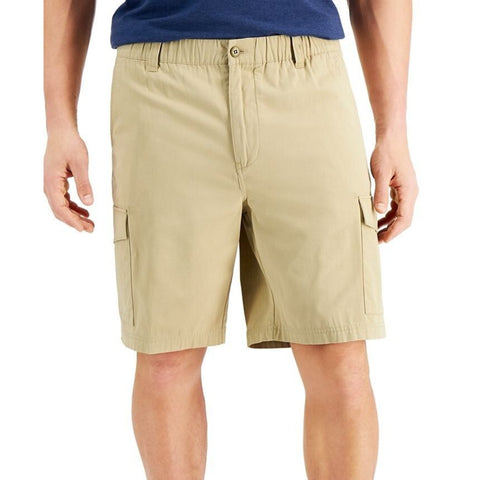 Tommy Bahama Men's Stone Khaki  Jungle Beach 9" Drawstring Cargo Shorts | Tommy Bahama in Lebanon