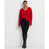 Lauren Ralph Lauren Women's Red Sequined Wool-Blend Aran-Knit Sweater | Lauren Ralph Lauren In Lebanon