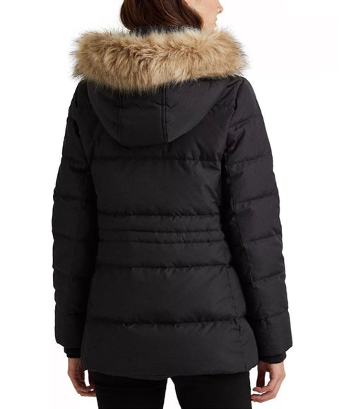 Lauren Ralph Lauren Women's Navy Faux-Fur-Trim Hooded Down Puffer Coat |Lauren Ralph Lauren In Lebanon (Copy)