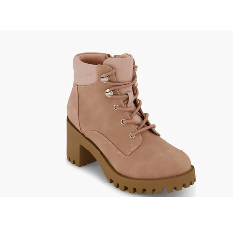 Mark Fisher Girl's Dusty Rose Marika Hiker Block Heel Ankled Boots | Mark Fisher In Lebanon
