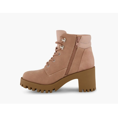Mark Fisher Girl's Dusty Rose Marika Hiker Block Heel Ankled Boots | Mark Fisher In Lebanon