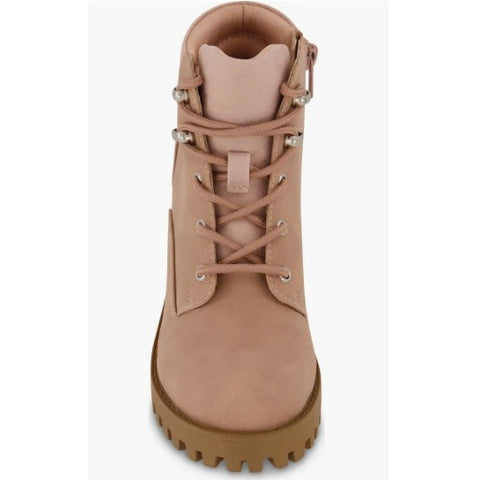 Mark Fisher Girl's Dusty Rose Marika Hiker Block Heel Ankled Boots | Mark Fisher In Lebanon