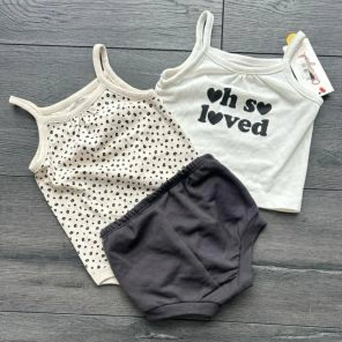 Cat & Jack Baby Boy Cream and Charcoal 3-Piece Tank and Bloomer Set | Cat & Jack in Lebanon