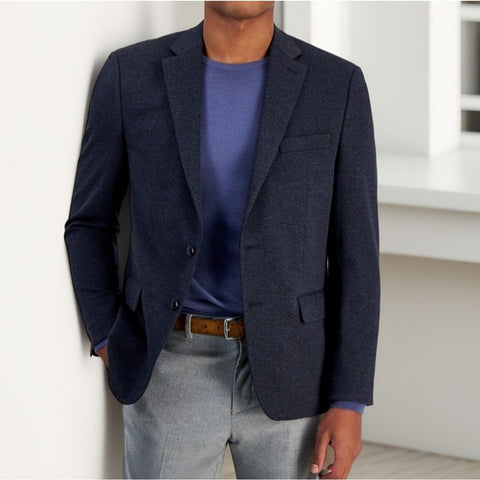 Michael Kors Men's Navy Regular Fit Stretch Blazer | Michael Kors In Lebanon