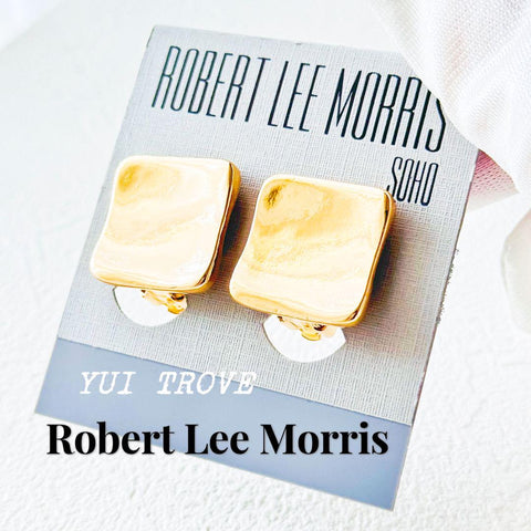 Robert Lee Morris Women's Gold Square Earrings ABW734 shr