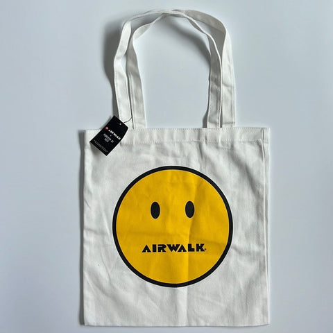 Forever 21 Women's White/Multi Air-walk Happy Face Tote Bag | Forever 21 in Lebanon